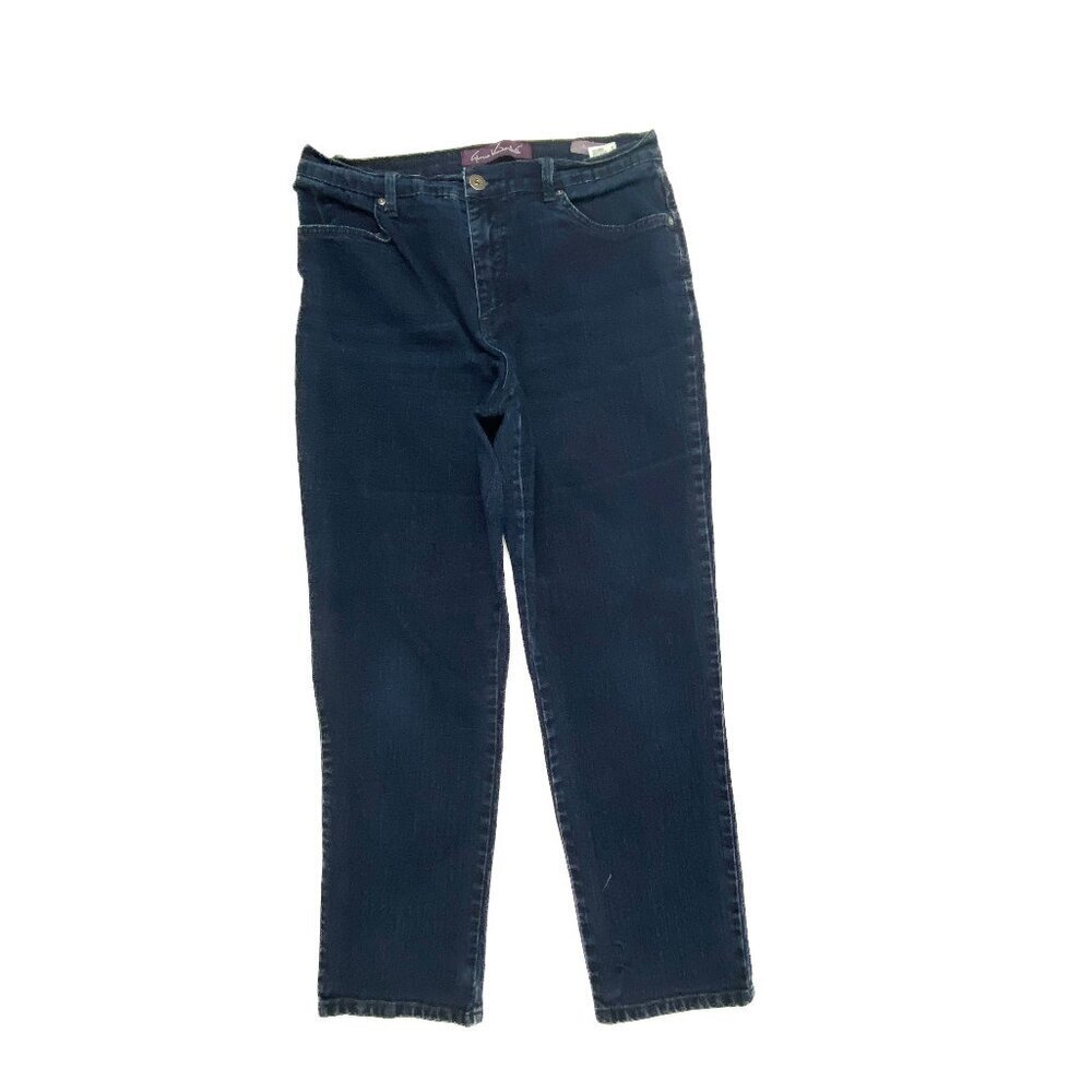 Gloria Vanderbilt Amanda Straight Leg Womens size 12P Dark Wash Blue Denim jeans
